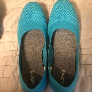 Allbirds flats - aqua, brand new 38.5